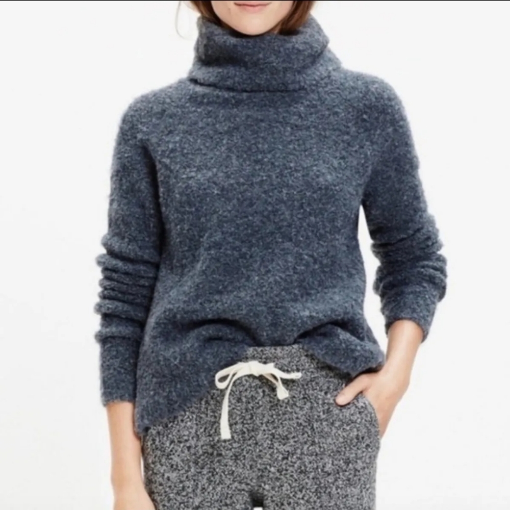 Madewell Roundtrip Turtleneck Sweater~ Grey Medium